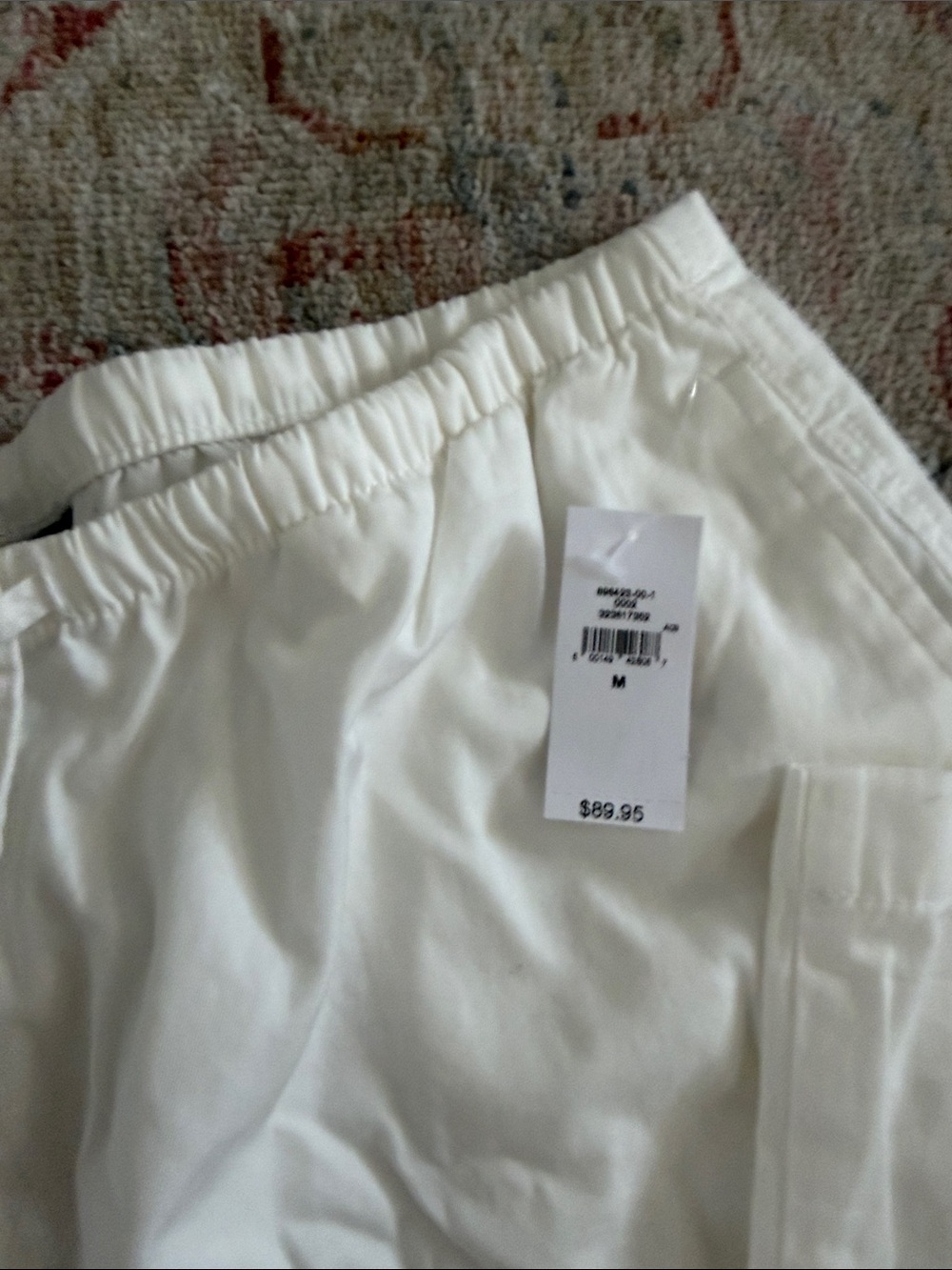Gap NWT White Drawstring Wide-Leg Pants - Picture 4 of 5
